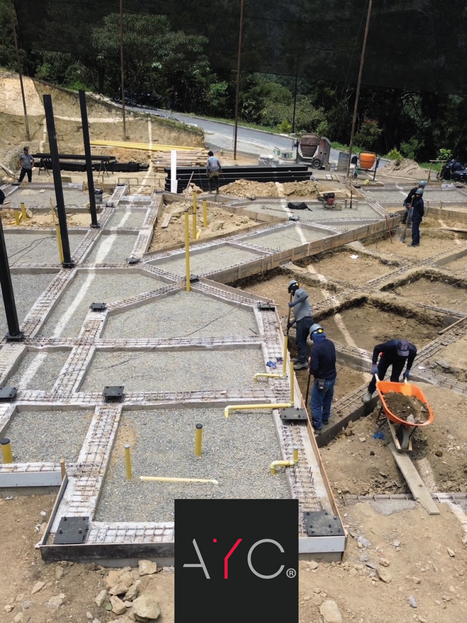 Construcción vivienda campestre. Obra en Marcha